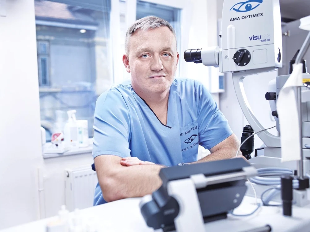 Dr. Andrei Filip, unul dintre cei mai apreciaţi medici oftalmologi români FOTO: arhiva personală