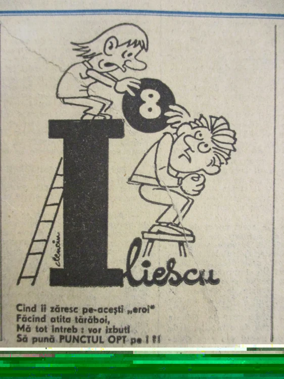 Caricatura Alex Clenciu - Adevarul - alegeri 20 mai 1990