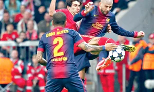 Messi nu a putut  mişca în faţa nemţilor jpeg