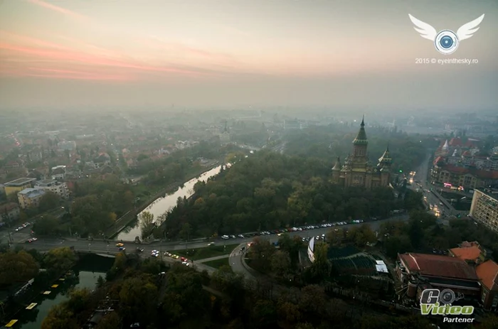 Imagine aeriană realizată cu drona Eye in the Sky