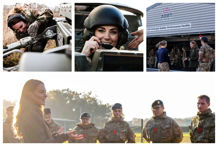 Ducesa de Cambridge a renunțat la hainele regale și a îmbrăcat echipamentul de luptă