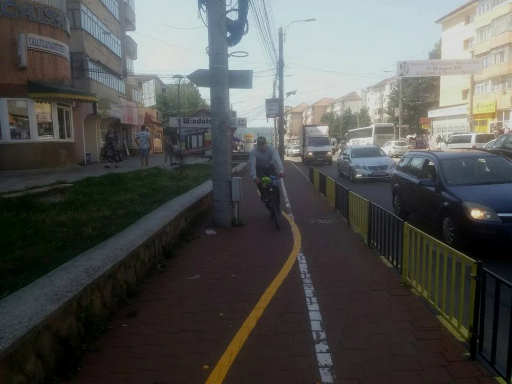 Noua pistă pentru biciclişti din Suceava. FOTO Dănuţ Zuzeac