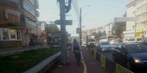 Noua pistă pentru biciclişti din Suceava. FOTO Dănuţ Zuzeac