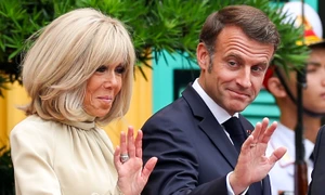 Soții Macron în vizită în Vietnam, Profimedia (1) jpg