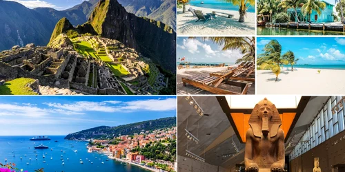 Destinații turistice pentru o vacanță ideală de primăvară 2025 Colaj