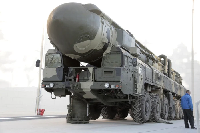 Rusia a testat în ultimii ani rachete Topol-M, care pot avea încărcătură nucleară. FOTO EPA EFE
