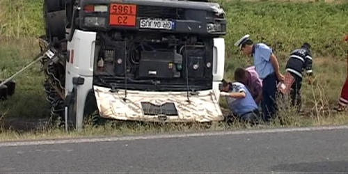 Imagine de la accident. FOTO: NICOLETA BUTNARU SOGOR