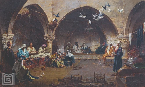 „Interior oriental”, pictură de Enrique Simonet Lombardo (© Muzeul Municipiului București)