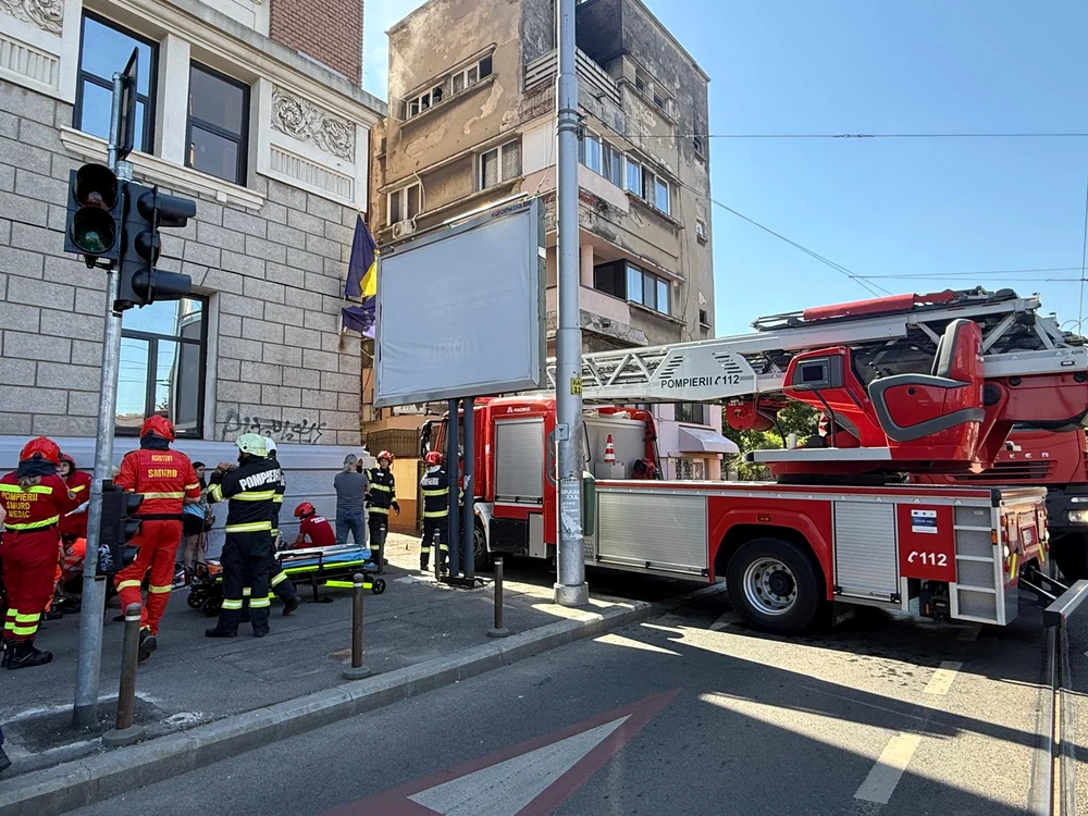 Incendiu în Capitală FOTO: ISU București-Ilfov