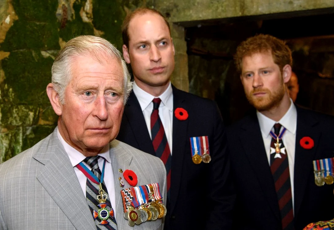 Prinţii William, Harry şi Charles. Foto: Getty Images