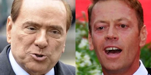 Silvio Berlusconi (stânga), Rocco Siffredi (dreapta)