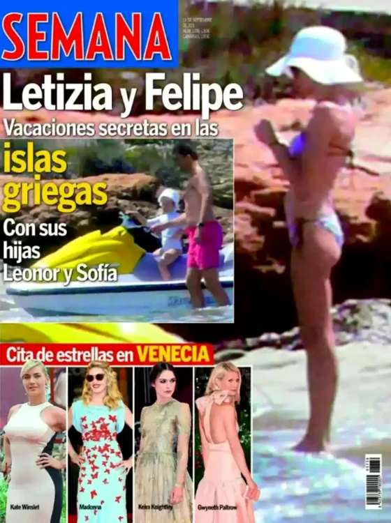 Regina Letizia în bikini foto Semana