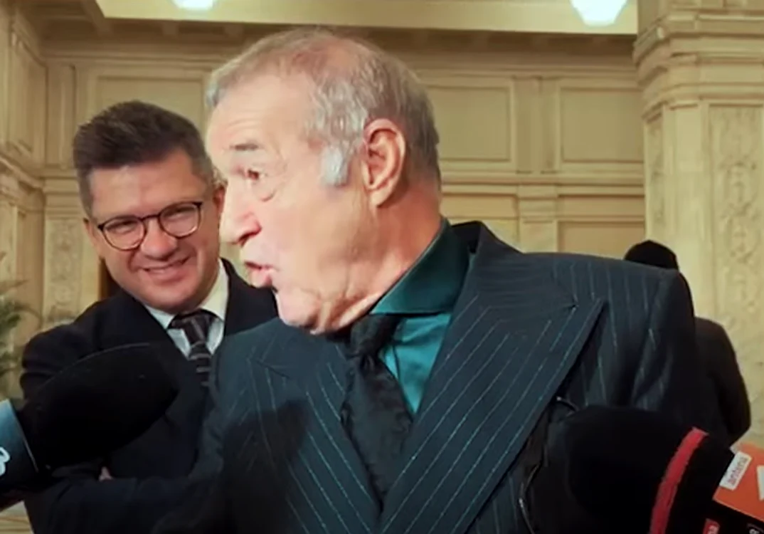 Gigi Becali, la Parlament. FOTO captură video YouTube ZoneNews