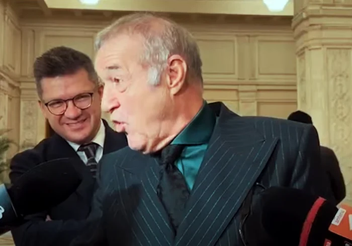 Gigi Becali, la Parlament. FOTO captură video YouTube ZoneNews