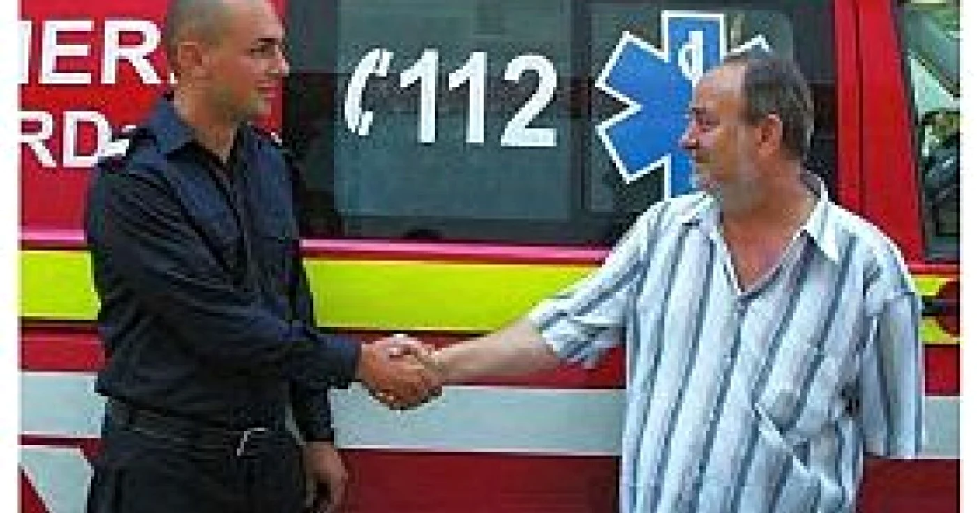 Ciprian Jurcă (stânga), alături de Petre Iftimie