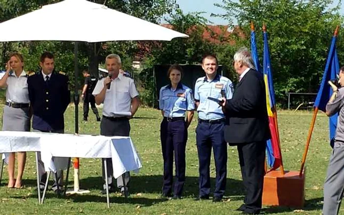 Manifestările au avut loc la sediul Poliţiei de Frontieră Mehedinţi FOTO Alexandra Georgescu