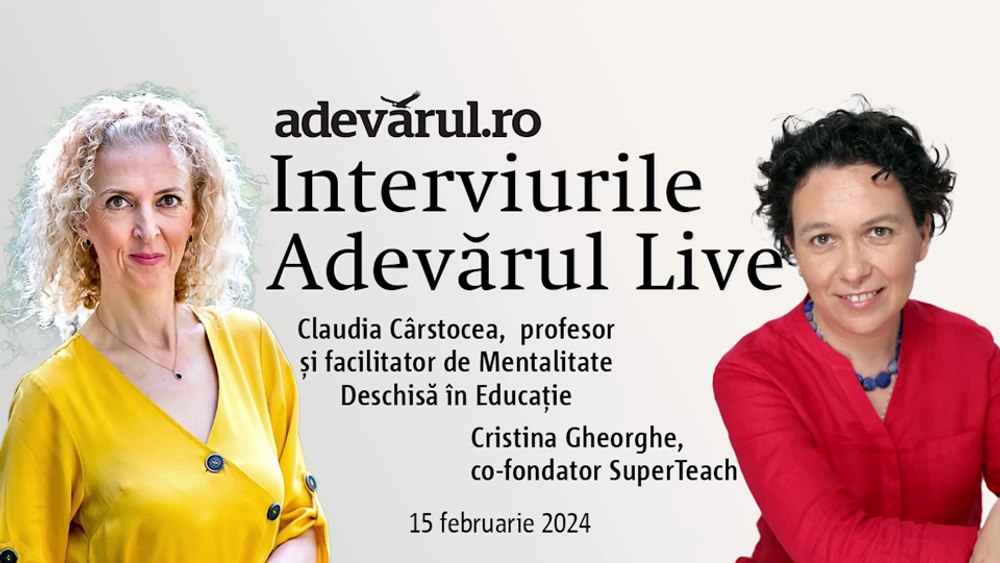 Despre Mentalitatea Deschisă, explică Claudia Cârstocea, profesor, și Cristina Gheorghe, co-fondator SuperTeach 