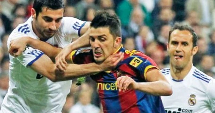 David Villa (dreapta) e unul dintre oamenii de bază ai Barcelonei în duelurile cu Real Madrid