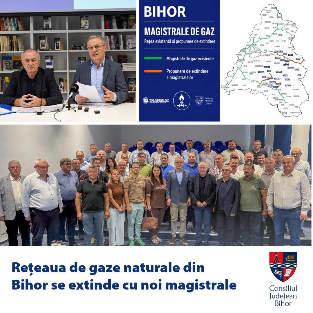 Transgaz extinde magistralele pentru alimentarea cu gaze a populației și companiilor din Bihor