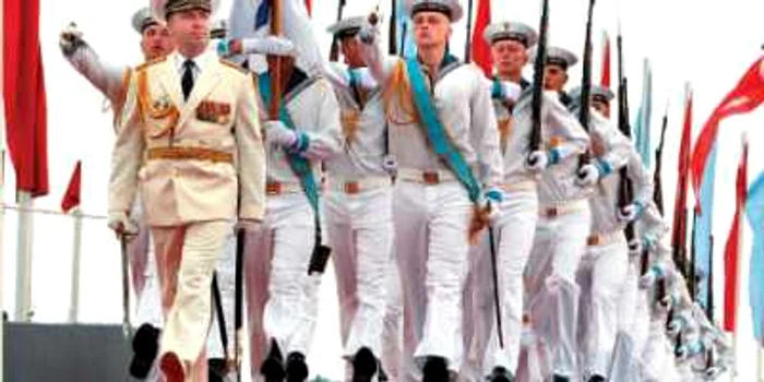Defilare rusească la Sevastopol de Ziua Marinei