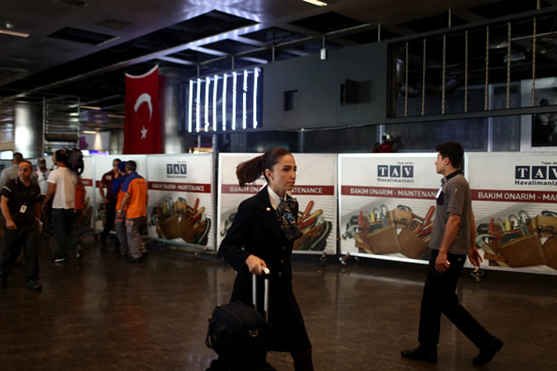 Harta Europei care arată gradul de amenințare teroristă: Roșu - risc major/Portocaliu - risc general/Galben - risc intermediar/Verde - risc scăzutFoto Daily Mail