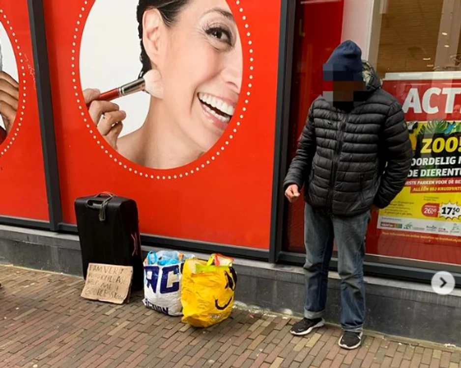 Fotografie din postarea polițistului olandez. FOTO  IG @wijkagent_haarlem_centrum
