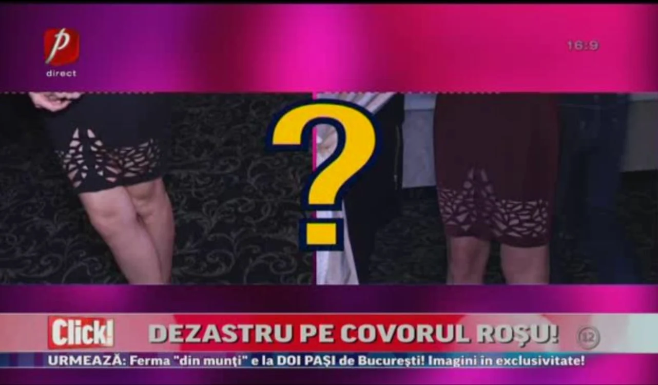
    Două vedete au păţit ruşinea purtând acelaşi model de rochie la un evenimentfoto: captură Prima Tv  