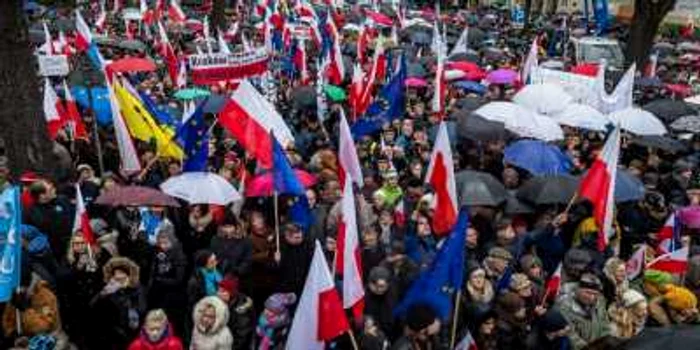 Demonstraţii în Polonia Foto: AFP