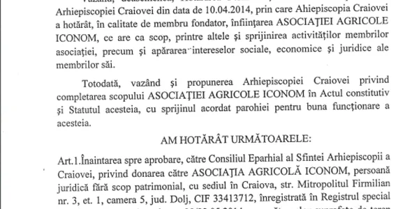 Preoţii Din Dolj sunt obligaţi să doneze terenurile aflate în propietate Arhiepiscopiei Craiova