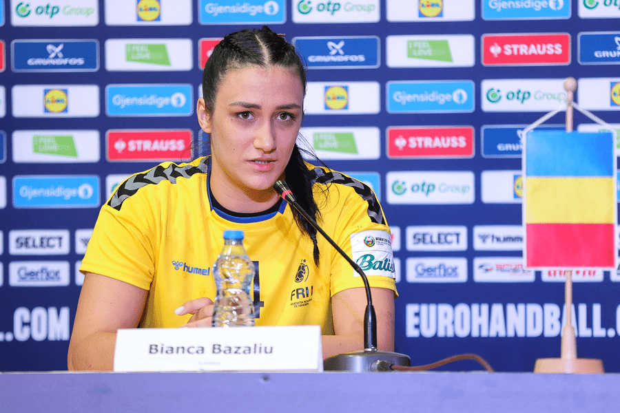 Bianca Bazaliu, mesaj pentru colege și pentru fani, după golul care a revitalizat România la Europeanul de Handbal Feminin | VIDEO