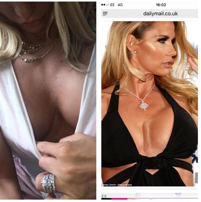 Katie Price a dovedit că sânii ei arată cât se poate de normal