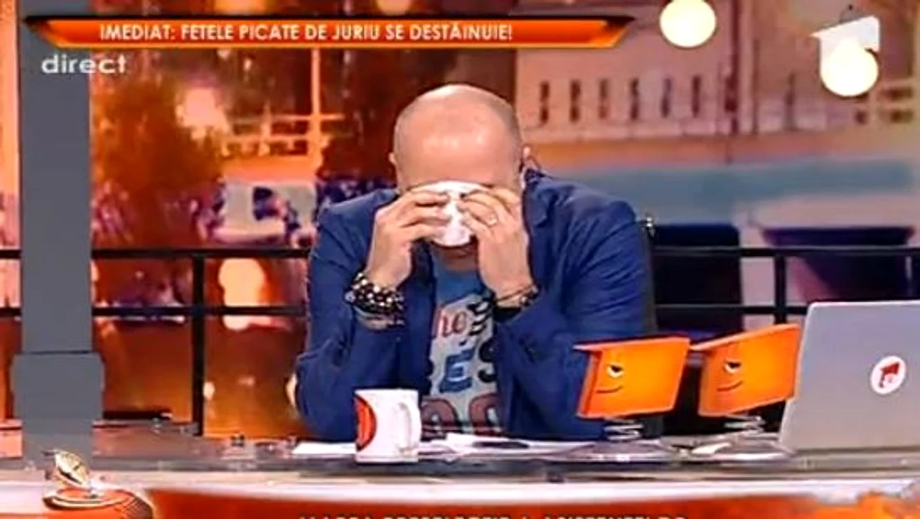Lui Dan capatos i-au dat lacrimile când a auzit-o pe Mihaela. (captură Antena 1)