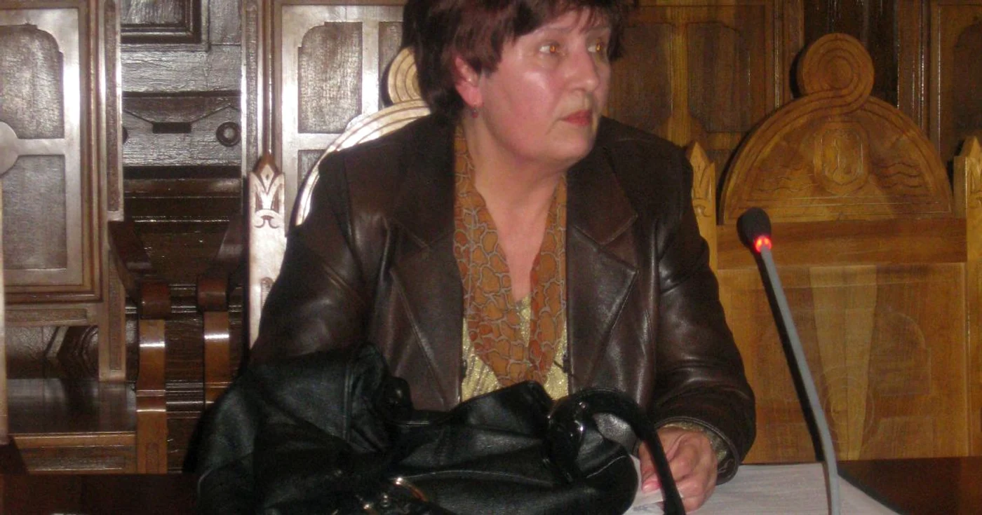 Alexandrina Diaconescu, lideul Sindicatului "Spiru Haret" Galaţi, Foto: Bogdan Nistor