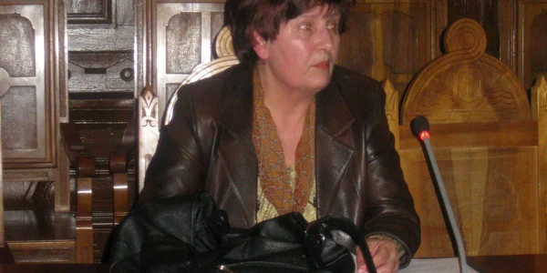 Alexandrina Diaconescu, lideul Sindicatului "Spiru Haret" Galaţi, Foto: Bogdan Nistor