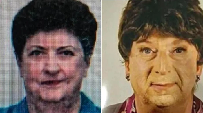 Femeia decedată și fiul ei deghizat / foto: Poliția Italiană