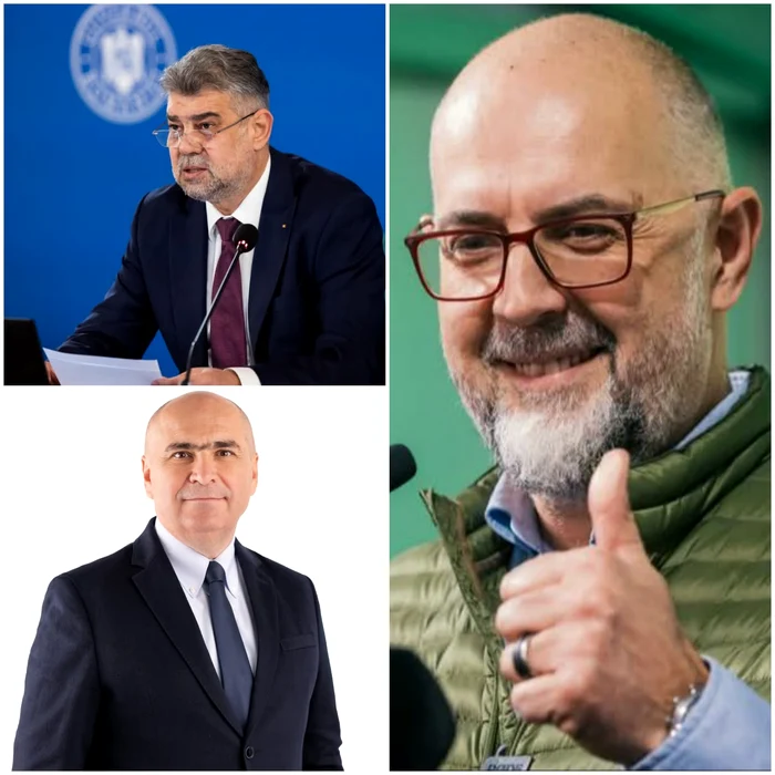 Marcel Ciolacu, Ilie Bolojan și Kelemen Hunor Foto: Facebook