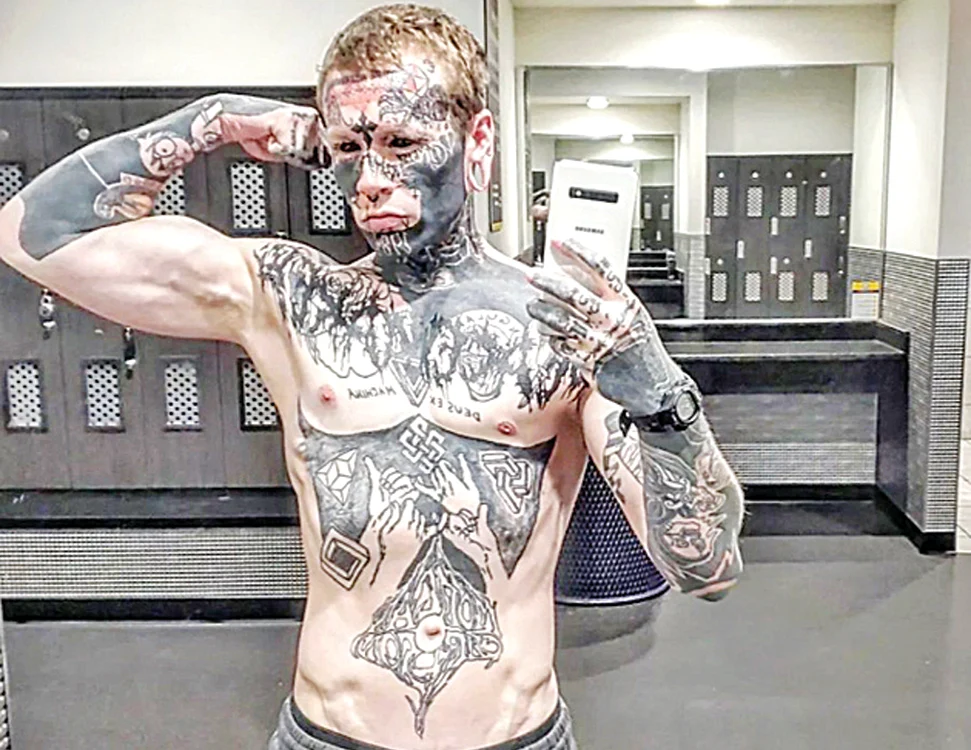 Soren Lorenson, 28 de ani,  renegat de părinți,  mândru de rezultat. Foto: Instagram