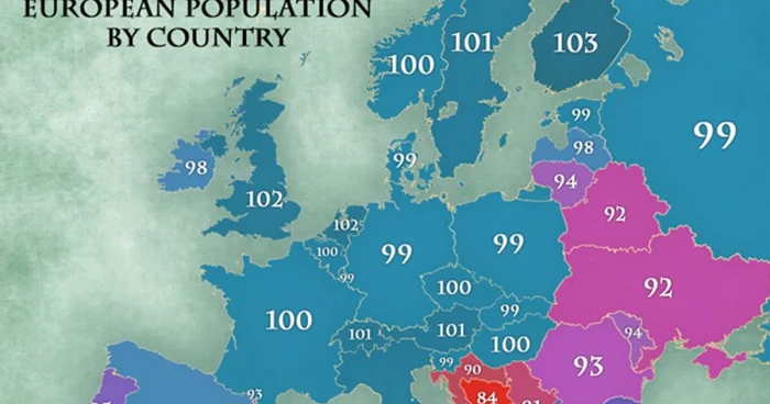 harta destepti vs prosti romani vs europeni