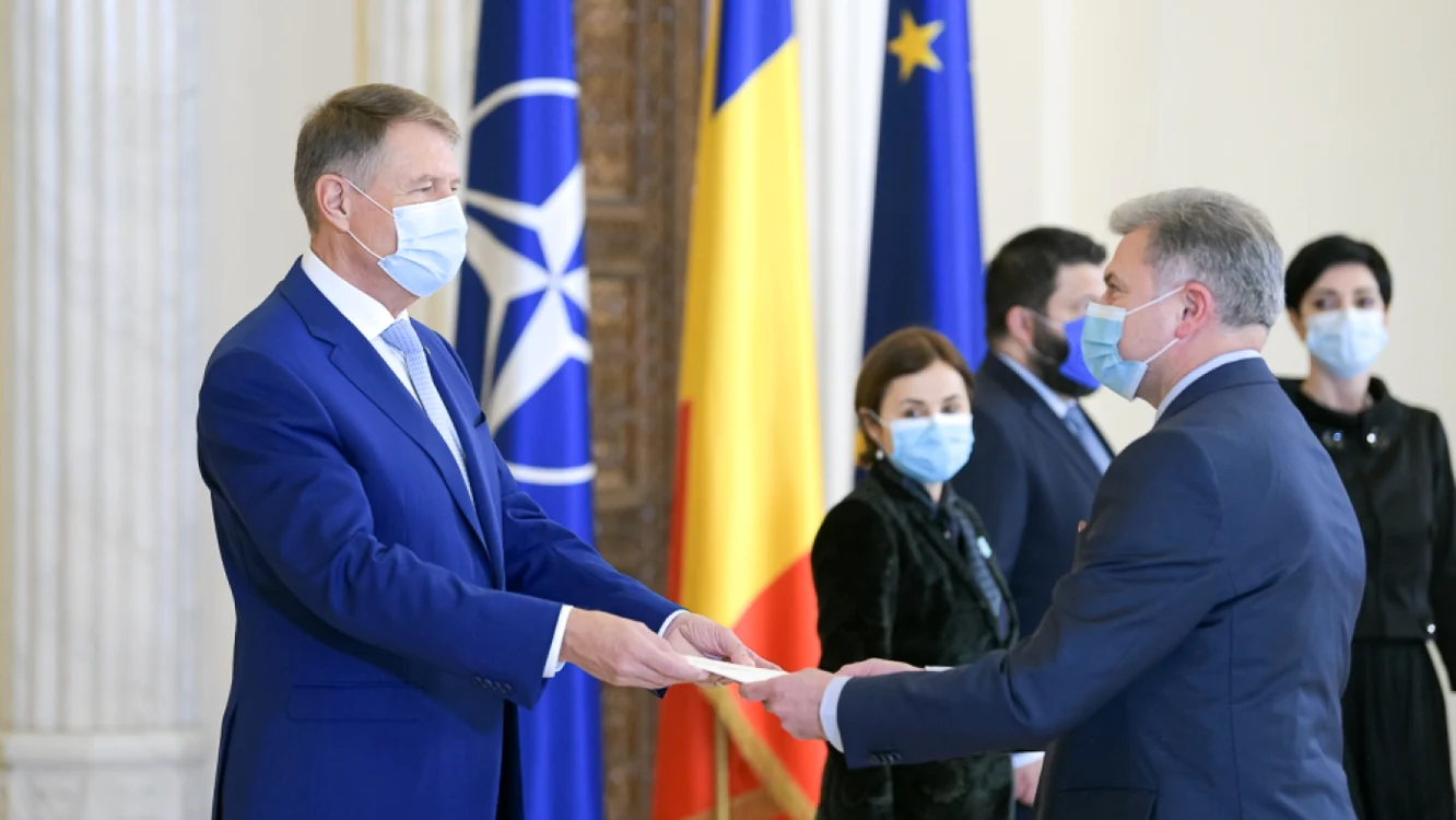 Șeful statului primind mai mulți ambasadori străini FOTO Arhivă 