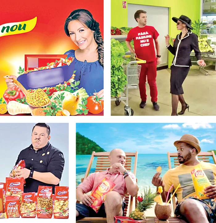 Andra, Andi Moisescu, Maia Morgenstern, Mihai Bobonete, Puya și Cabral sunt doar câteva dintre vedetele care apar în spoturi publicitare