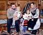 Nicolae al României, cu Alina Maria și copiii Maria Alexandra și Mihai la Mănăstirea Comana/foto Vasile Arcanu