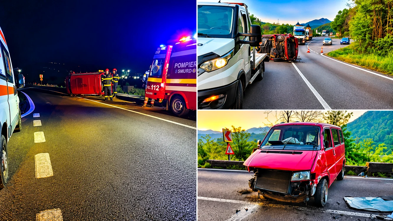 Un bărbat și trei copii au fost răniți. FOTO: epitești.ro