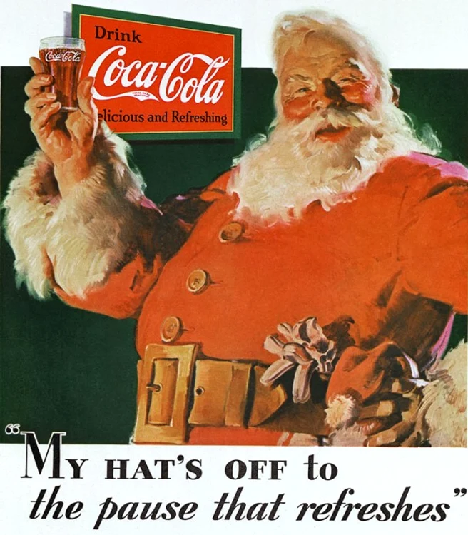 Moş Crăciun, ala cum l-a consacrat Coca Cola