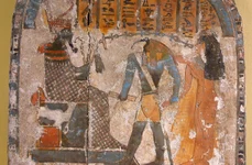 Nestarut dusă de Thot la zeul Atum, circa 900 î.Hr. (© Muzeul Luvru / Wikimedia Commons)