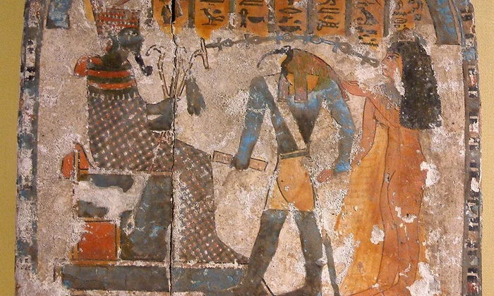 Nestarut dusă de Thot la zeul Atum, circa 900 î.Hr. (© Muzeul Luvru / Wikimedia Commons)