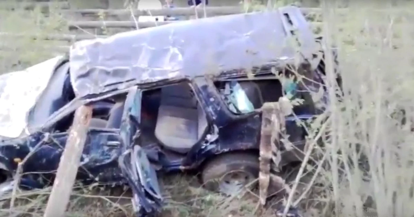 Maşina Toyota condusă de călugărul Florin Ştefan. FOTO www.svnews.ro