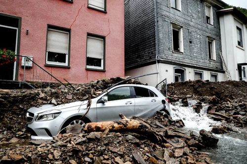 Inundaţii masive în vestul Germaniei. FOTO EPA-EFE
