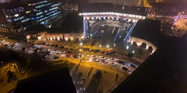 Timişoara noaptea FOTO eyeinthesky.ro