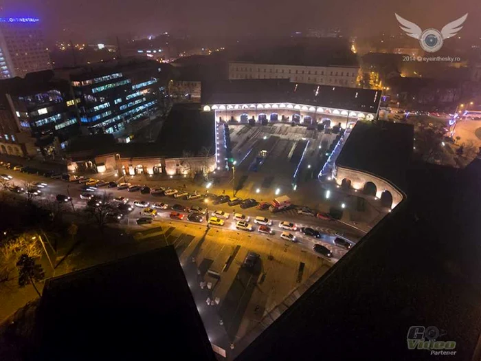 Timişoara văzută noaptea de o dronă FOTO eyeinthesky.ro