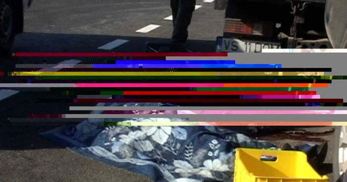 Victima a fost acoperită cu o pătură